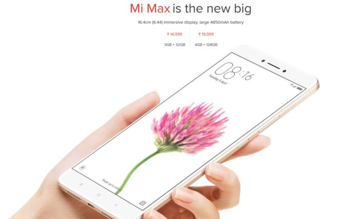 India Desire : Buy Mi Max From Snapdeal, Amazon & Flipkart At Rs 14965 + Extra 10% Off [Open Sale]